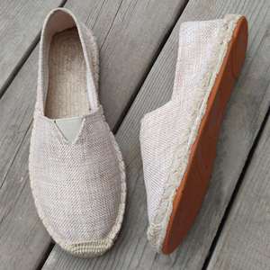 En stock, logo personnalisé, espadrilles en toile de chanvre de haute qualité, décontractées, confortables, respirantes, unisexes, bon marché, pour l'été - Product Image 6