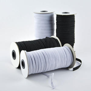 Bandas elásticas planas ajustables de 1/4 pulgadas Banda web de Spandex de poliéster 100% de alta calidad - Product Image 1