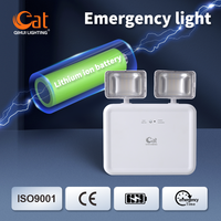 Lampe de secours rechargeable non entretenue 2x3W, autonomie 180 minutes, à brancher, certifiée CE