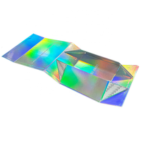Boîte cadeau magnétique rigide de luxe sur mesure certifiée F-S-C, durable, avec hologramme, boîte magnétique pliable pour chaussures avec adhésifs