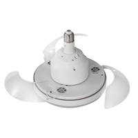 Ventilateur de plafond LED avec lumière, style moderne, télécommande, acrylique, invisible, douille E27