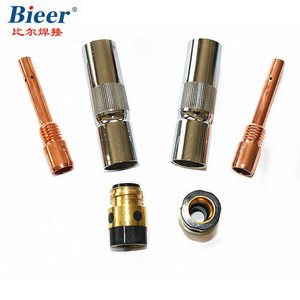 Welding Torch Nozzle 350A 2.5mm Copper <b>Protective</b> Sleeve For CO2 Gas <b>Shielded</b> Welding - Product Image 2