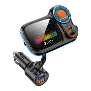 TF AUX เครื่องเล่นเพลง <span class=keywords><strong>MP3</strong></span> USB QC3.0,ที่ชาร์จแบบเร็วหน้าจอ LCD ชุดคิตสำหรับรถยนต์บลูทูธเครื่องส่งสัญญาณวิทยุ FM แฮนด์ฟรี - Product Image 1