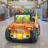 MSKY Machine de jeu vidéo de course automobile pour enfants, à monnayeur, tout-terrain, en fibre de verre, pour usage intérieur, équipement de divertissement familial