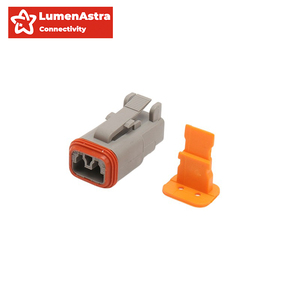 Lumenastra DT06-2S 2-pin Deutsch IP66 không thấm nước ô tô Bộ chuyển đổi kết nối phosphor Đồng địa chỉ liên lạc 3A đánh giá PA66 + G15 nhà ở - Product Image 4