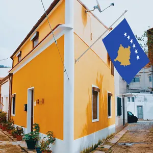 All'ingrosso 3 x5ft Kosovo bandiere 68D/100D poliestere personalizzare tutte le nazioni spedizione rapida fornitore di consegna veloce