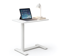 Table d'appoint réglable en hauteur pour ordinateur portable, livraison rapide, pour canapé et lit, mobilier moderne blanc