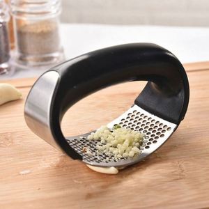 RAYBIN Professional Kitchen Gadgets 2022 Plastic Stainless Steel Rocker Mincer Crusher Garlic Too Press <b>Chopper</b> and Roller - Product Image 2