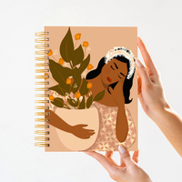 Vente en gros grand carnet B5 à spirale personnalisable couverture rigide journal scolaire mignon fleuriste journal papier à usage de bureau grande idée cadeau