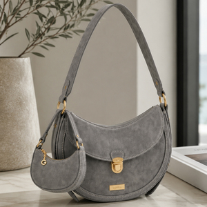 GORFIA Custom Women Shoulder Bag PU Leather Crossbody Handbag with <b>Mini</b> Pouch Casual Hobo Bag Adjustable Strap - Product Image 3