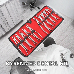 KyrenMed - Kit de 10 Pinzas de Extracción Dental Manuales de Acero Inoxidable Clase I para Adultos, Herramienta de Odontología, Ortodoncia y Cirugía - Product Image 2