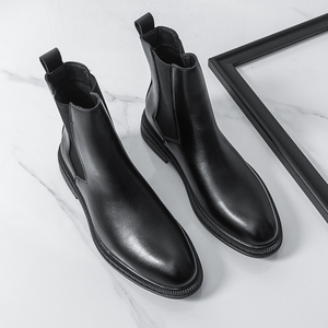 Bottes <span class=keywords><strong>Chelsea</strong></span> à la cheville pour hommes, <span class=keywords><strong>prix</strong></span> de gros d'usine de haute qualité, cuir PU, antidérapantes, bottes de travail, toutes saisons - Product Image 5