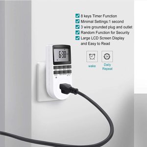16A relè 230V relè <span class=keywords><strong>LCD</strong></span> digitale settimanale programmabile Plug in <span class=keywords><strong>Timer</strong></span> presa per interruttore elettronico EU/UK/US/AU - Product Image 2
