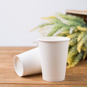 Trắng Trống Bóng Cốc Giấy Phân Hủy Sinh Học Dùng Một Lần Thủ Công Cốc Giấy Cho Cà Phê Trà Cốc Giấy Mà Không Cần In Ấn - Product Image 5