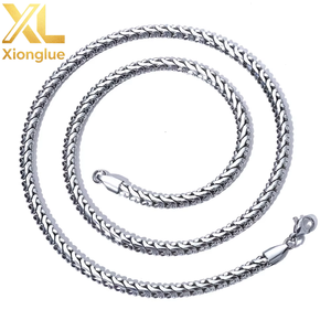 Inspire Jewelry Collar de Cadena de Espiga de Acero Inoxidable Chapado en Oro de 18K con Circonita Natural Engastada en Garra, Venta al por Mayor de Fábrica, Altamente Pulido - Product Image 4