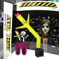 Boneka Tiup Inflatable Custom Wave Blower Tube Man untuk Pameran Luar Ruangan, Acara Pembukaan, Pesta, dan Iklan