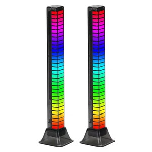 RGB lampu LED, kontrol suara cerdas desain Modern 3D suasana Festival musik pengisian irama komputer TV ruang tamu - Product Image 1