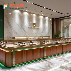 Comptoir de présentation de marque en verre trempé pour l'intérieur d'un magasin de bijoux de luxe - Product Image 1