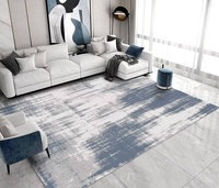 Polyester 100% kaşmir lüks halı 3D baskılı kilim soyut alan kilim oturma odası kilim
