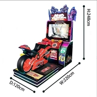 Machine de jeu de course de moto individuelle pour enfants, équipement d'arcade pour aire de jeux