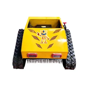 Crawler Robot pemotong rumput, mesin pemotong rumput otomatis berpenggerak Remote Control untuk berjalan traktor taman