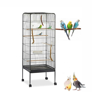 Büyük oyun üst kuş kafesi papağan Finch amerika papağanı kakadu kuş kafesleri - Product Image 5