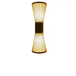 Lampu bambu gaya China, lampu dinding dalam ruangan, lampu bambu gaya China untuk rumah