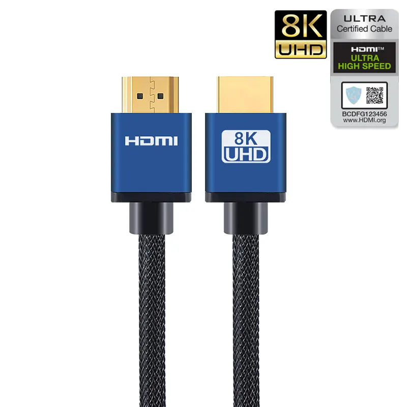 Zertifiziertes 8k HDMI 2.1-Kabel Version Ultra High Speed 48 Gbit/s HDMI-Kabel 4K 8K 60Hz 120Hz Auflösung HDR TDR HDMI-Kabel 8k