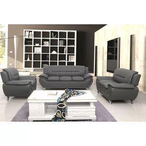 Vente chaude Personnalisé 3 + 2 + 1 Design Noir Style Français Modulaire Bois Sectionnel <span class=keywords><strong>Canapé</strong></span> Ensemble Salon Utilisation - Product Image 1