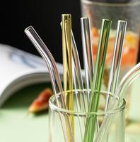 WEIPU Pailles à boire en verre de haute qualité 20ml Paille réutilisable écologique Vin Eau Smoothies Bar coloré Drinkware Made