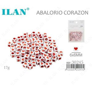 Abalorios de Corazón Ilan de 6x6mm con Motivo de Corazón para la Creación de Joyas - Product Image 3