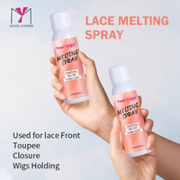 Kit d'outils pour perruque de marque privée perruque temporaire à forte tenue cheveux colle adhésive pour dentelle spray fondant pour perruque à dentelle