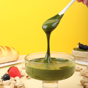 Pâte à tartiner verte aux pistaches pour les boulangeries Sauce onctueuse à saveur de pistache 80% riche 1kg Durée de conservation de 360 jours dans un emballage en sac - Product Image 2