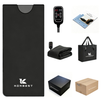 KONBEST Faible EMF Fibre de carbone 14 couches Minuteur Pliable Portable Utilisation à domicile Récupération après l'entraînement