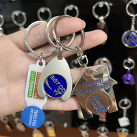 Porte-clés professionnel personnalisé en forme de maison, porte-clés à monnayeur en émail souple pour promotion immobilière, porte-clés durable de marque