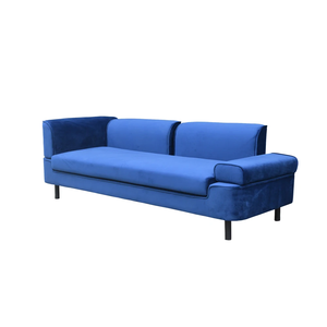 3 सीटर आधुनिक लिविंग रूम ब्लू मखमल सोफे की तुलना करें - Product Image 2