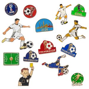 Badge Métallique Thème Coupe du Monde <span class=keywords><strong>FIFA</strong></span> 2026 – Design Créatif, Série Commémorative Polyvalente, Accessoire Broche de Collection - Product Image 5