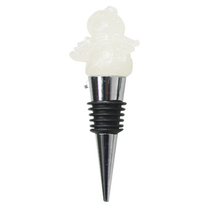 Resin Christmas Snowman Wine Stopper Plastic Bottle Seal Home Kitchen Gadget Decorative Wine Bottle Cap Holiday Gift - Product Image 4