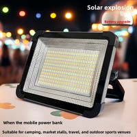 Projecteur LED solaire, lampe de secours pour le camping, batterie externe, lampe de marché nocturne, lanterne portable d'extérieur CE/RoHS