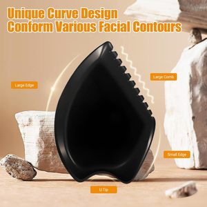 Herramienta de Masaje Facial Gua Sha de Piedra Empress con Logotipo Personalizado, para Esculpir la Postura y Drenaje Linfático, 100% Piedra Bian Auténtica - Product Image 3