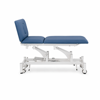 Table de thérapie clinique pour lit médical, avec cache-visage amovible, revêtement durable et base à roulettes mobiles