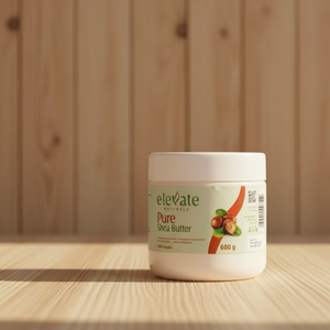 Elevate Pure 600g Manteca de Karité Nilotica Premium para el Cuerpo, Baja Humedad 1%, Almacenamiento de 3 Años, Uganda, Impresión Serigráfica Pelere Group - Product Image 1