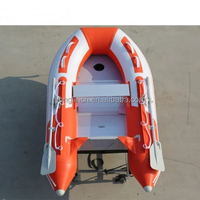 Bateau gonflable Semi-rigide Offre Spéciale, bateau à rames gonflable et bateau de pêche avec plancher et palettes en aluminium