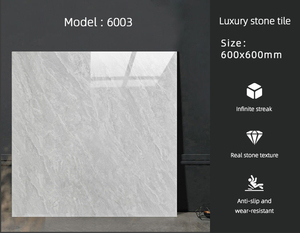 600x600 piastrelle per pavimenti smaltate lucidate, piastrelle in marmo luminoso e antiscivolo per soggiorno, piastrelle per pavimenti ingegneristiche resistenti all'usura - Product Image 2
