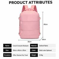 Sac à dos de voyage approuvé par les compagnies aériennes, imperméable, en Oxford, 40x30x20cm, bagage cabine, compartiment à chaussures, vente flash