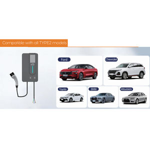 เครื่องชาร์จรถยนต์ไฟฟ้าแบบติดผนัง 22kW รุ่นใหม่ พร้อมปลั๊ก CCS1 สำหรับบ้านแบบอเมริกัน เครื่องชาร์จรถยนต์ไฟฟ้ากลางแจ้งสำหรับ Model Y, Chevy Bolt, <span class=keywords><strong>Mach</strong></span> <span class=keywords><strong>E</strong></span> พร้อมรีโมท - Product Image 4