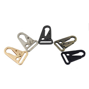 Cloxy 25/32/38Mm Kim Loại Olecranon Móc Sling Clip Clasp <span class=keywords><strong>Matt</strong></span> Đen Carabiner Snap Hook Cho Ba Lô Vải Vành Đai - Product Image 6