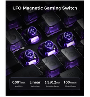 Teclado Mecánico para Juegos GravaStar Mercury V60 Pro, Cableado, Efecto Hall Magnético, Intercambiable en Caliente, RGB, 61 Teclas