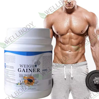 WELLBODY OEM produit des suppléments de protéines de lactosérum pour la prise de masse musculaire, enrichis en acides aminés multi-nutriments, pour les bodybuilders, avec logo personnalisé.
