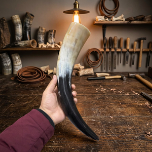 Stylish Animal Style Viking Drinking Horn Stand Holder Premium Quality Waterproof Polished Eco-friendly Wedding Decoration Gift - Product Image 1